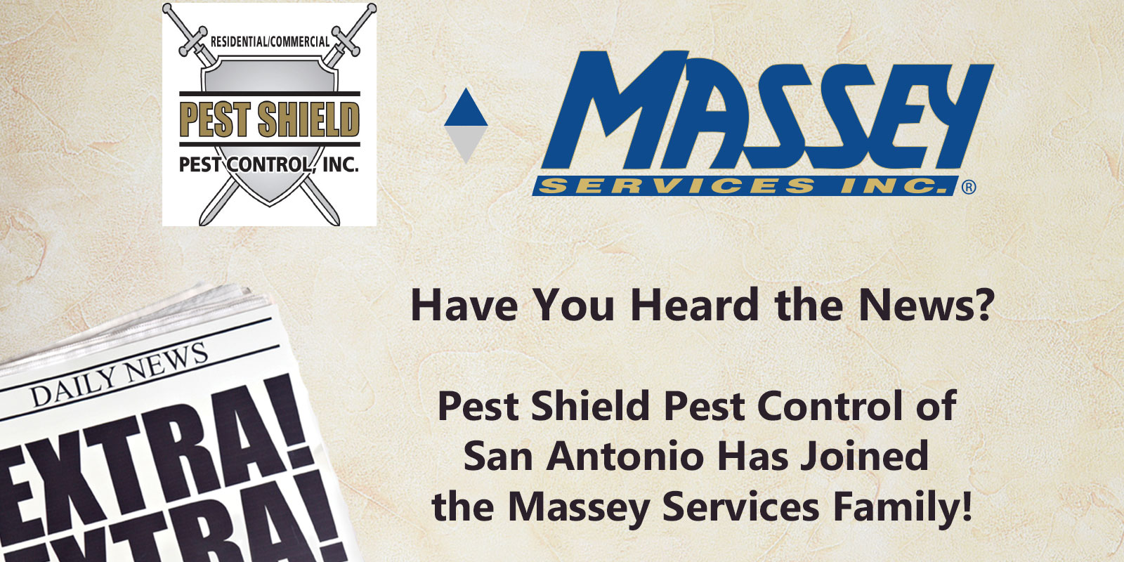 Welcome Pest Shield to the Massey Family